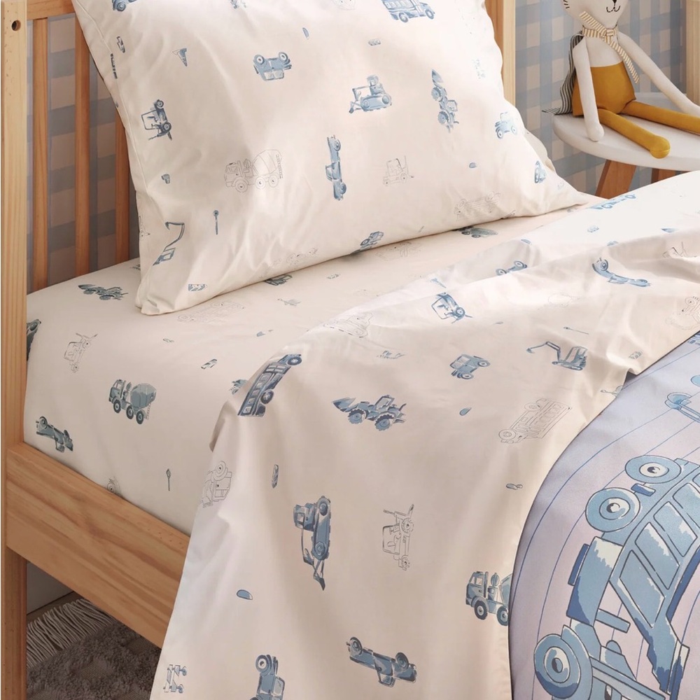 Nestig Road Work Twin Sheet Set - Picture 2 of 4